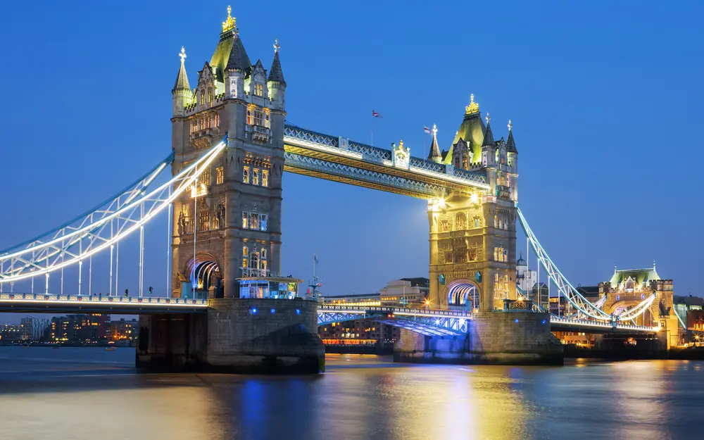 London skyline with Big Ben and Westminster